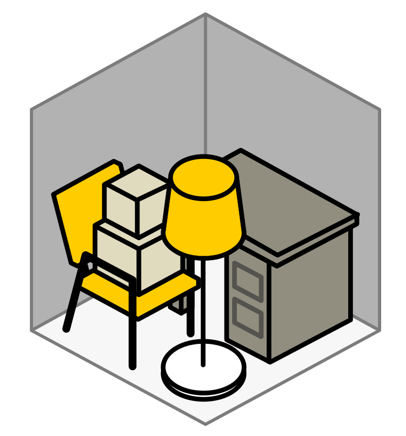 5x5 Storage Unit - Wallingford - Stair Access