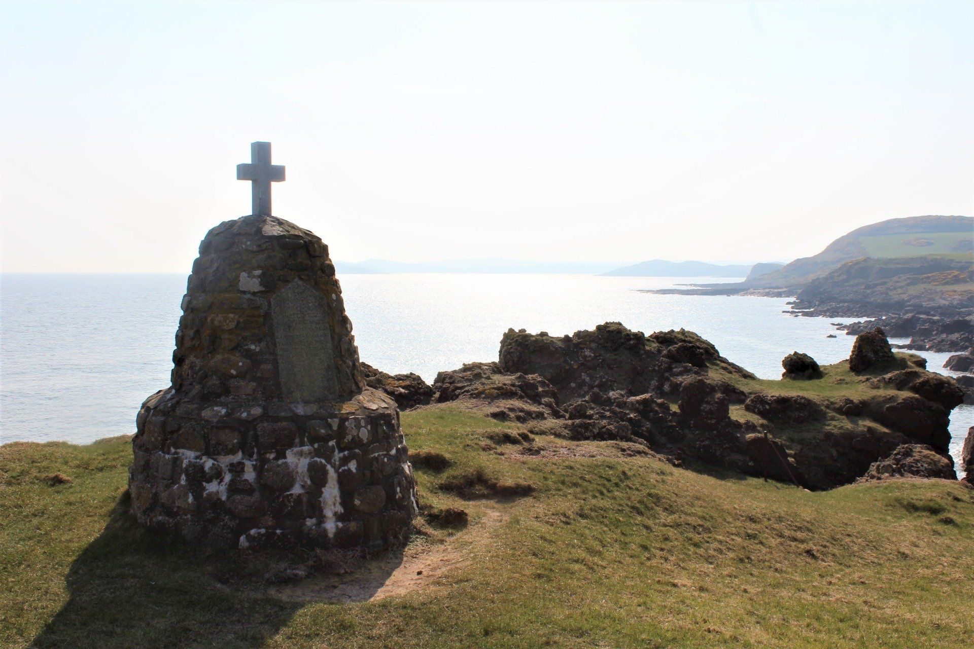 Cairn from Sandyhills Coastal Path