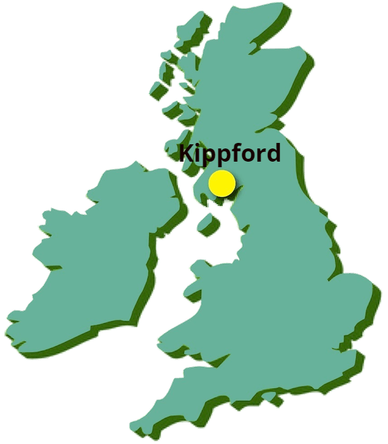 Map showing location of Kippford Self catering holiday accommodation Kippford South West Scotland