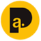 Logotipo circular amarillo con una letra “P” estilizada en negro y una pequeña “a” amarilla en el interior.
