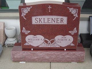 Benches — Red Gravestone in Cheektowaga, NY