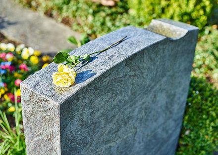 Grave Marker — Grief At On Cemetery In Cheektowaga, NY