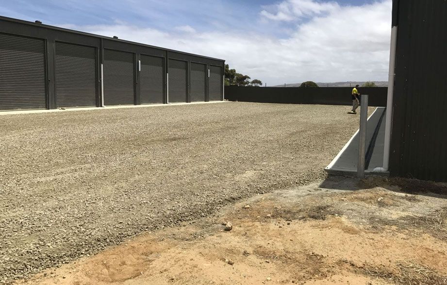gravel on path
