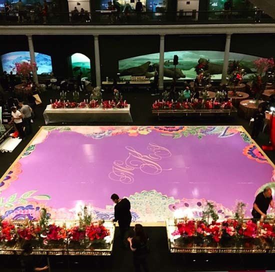 light up dance floor in ballroom
