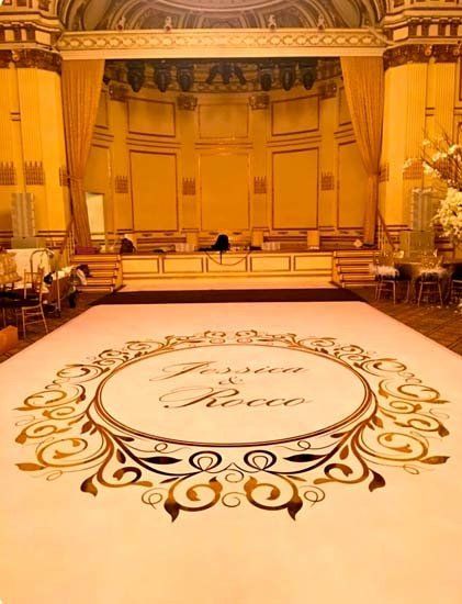 dance floor in ballroom for wedding