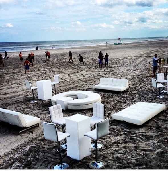 furniture on beach