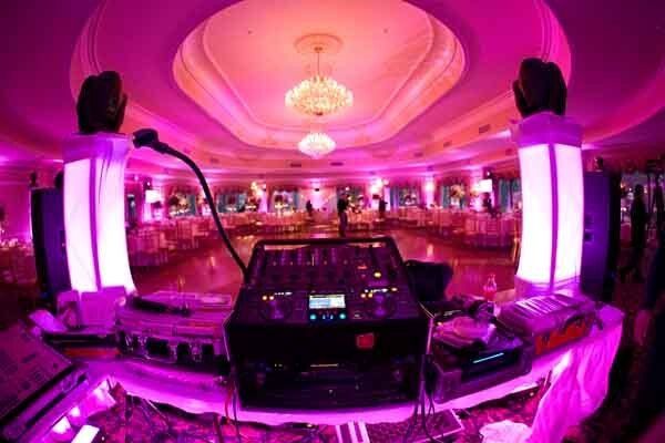 view behind dj booth