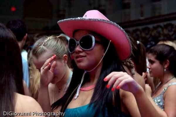 girl in pink hat