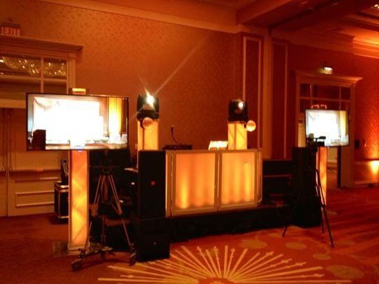 dj stand at party