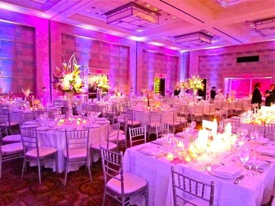 pink table lighting