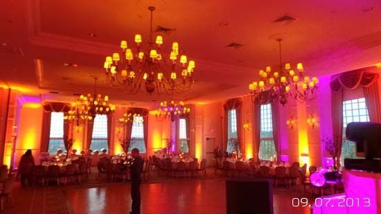 orange dance lighting
