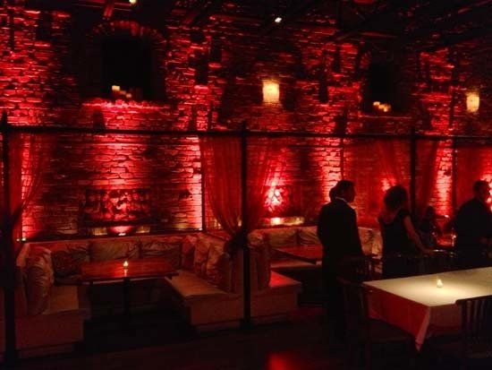 red dance lighting