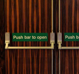 Emergency exit doors