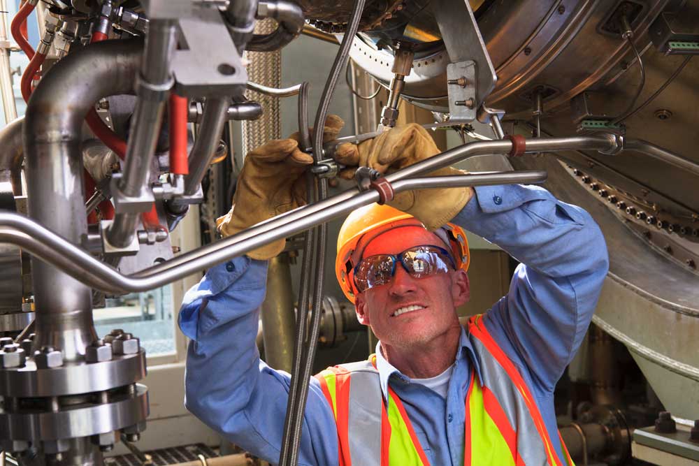 Engineer working in power plant engineer working in power plant