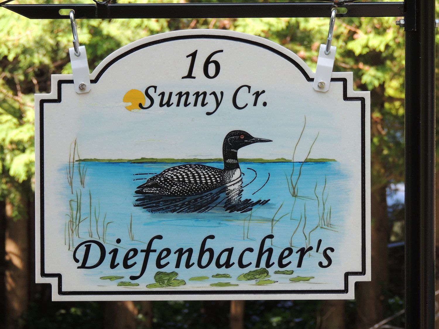 House number sign: 