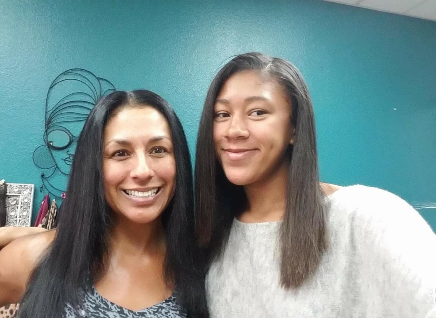 Mother And Daughter Smiling — Curly Hair in San Diego, CA
