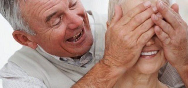 Man Covering Wife Eyes — San Marcos, CA — Care Choice Home Care Man Covering Wife Eyes — San Marcos, CA — Care Choice Home Care