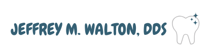 Logo reading “Jeffrey M. Walton, DDS” with a tooth icon on a white background