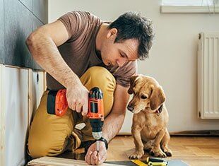 Man Using Power Tools — Contractors Tools & Fasteners in Fresno, CA