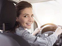 Woman in Car, Auto Insurance in Middlebury, IN Woman in Car, Auto Insurance in Middlebury, IN