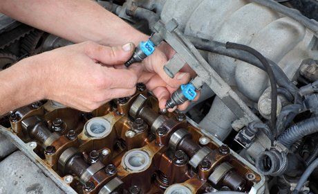 engine performance being checked