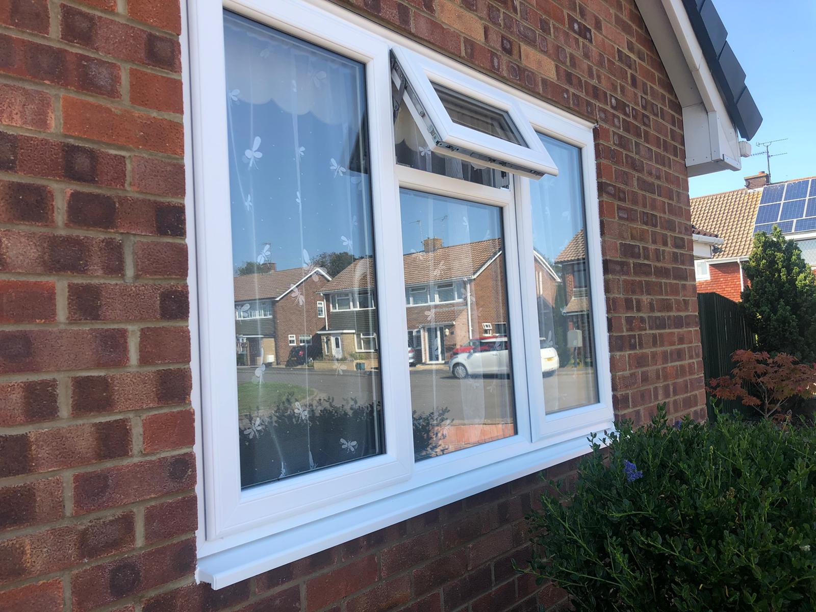 White pvc window