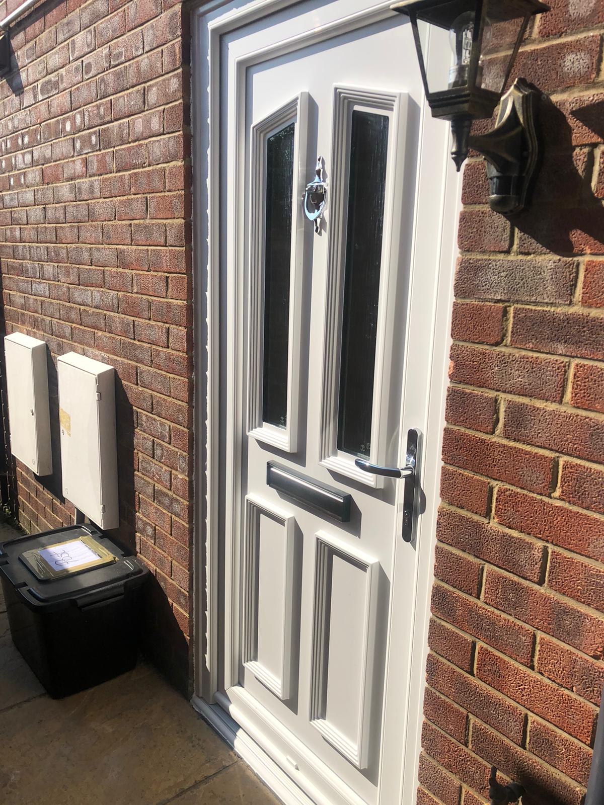White pvc door