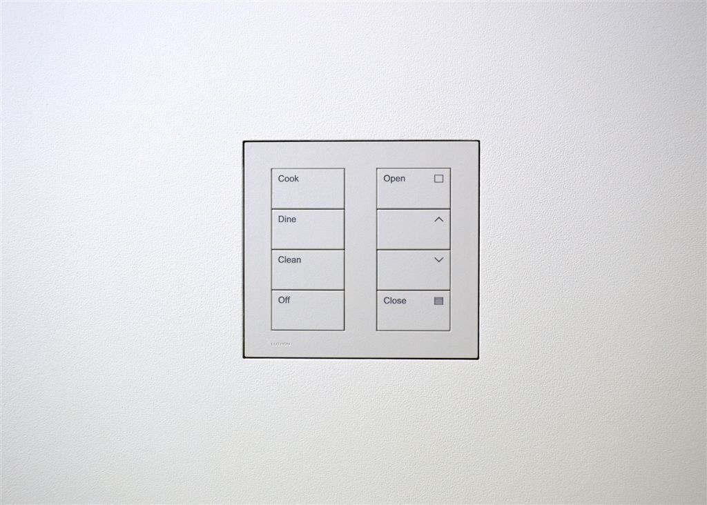 Wall-Smart mounted Lutron Palladiom Keypad