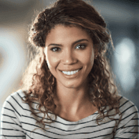 lightskin african american woman smiling