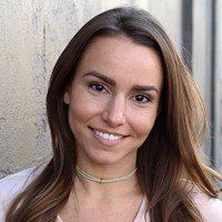 brunette woman smiling