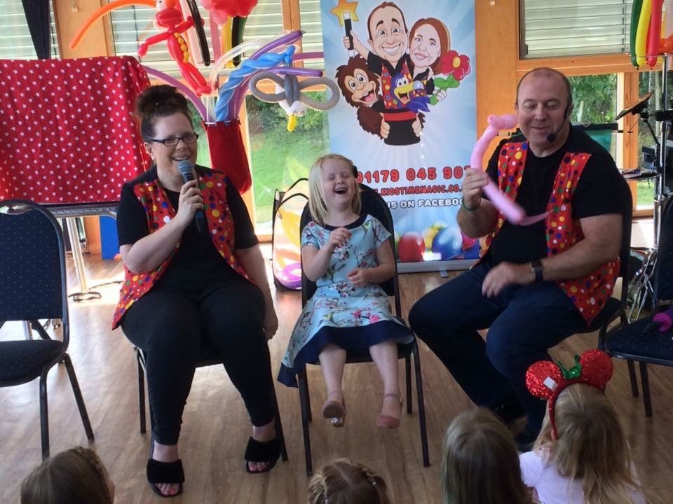 Little girl laughing at Kidstime show