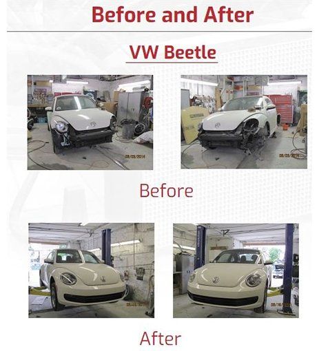 Before and After VW Beetle — Staten Island, NY — Nu-Dimensions Auto Body Before and After VW Beetle — Staten Island, NY — Nu-Dimensions Auto Body