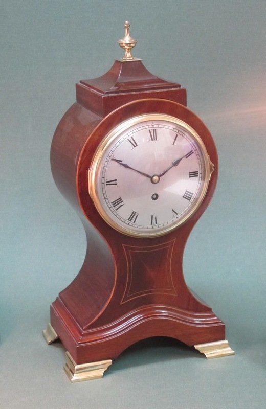 Click image for details Mahogany Balloon Mantel Clock