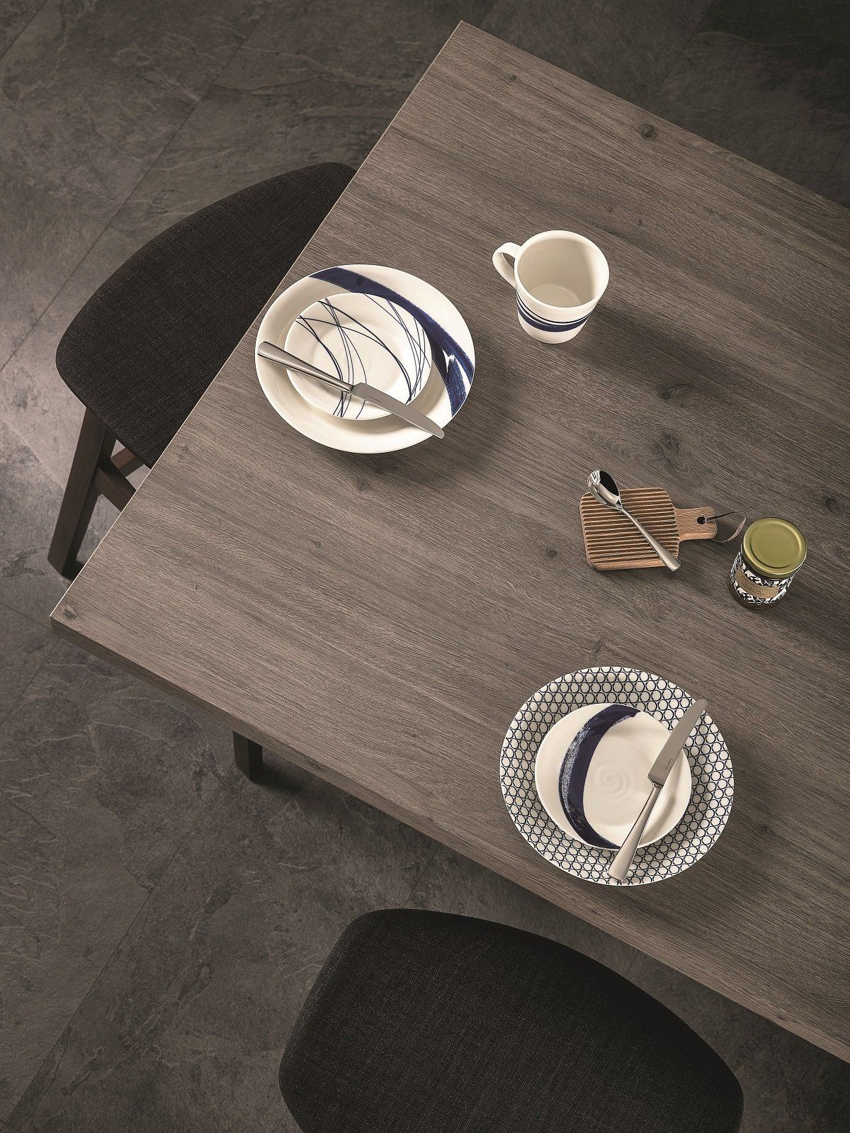 Bushboard Omega Graphite Oak