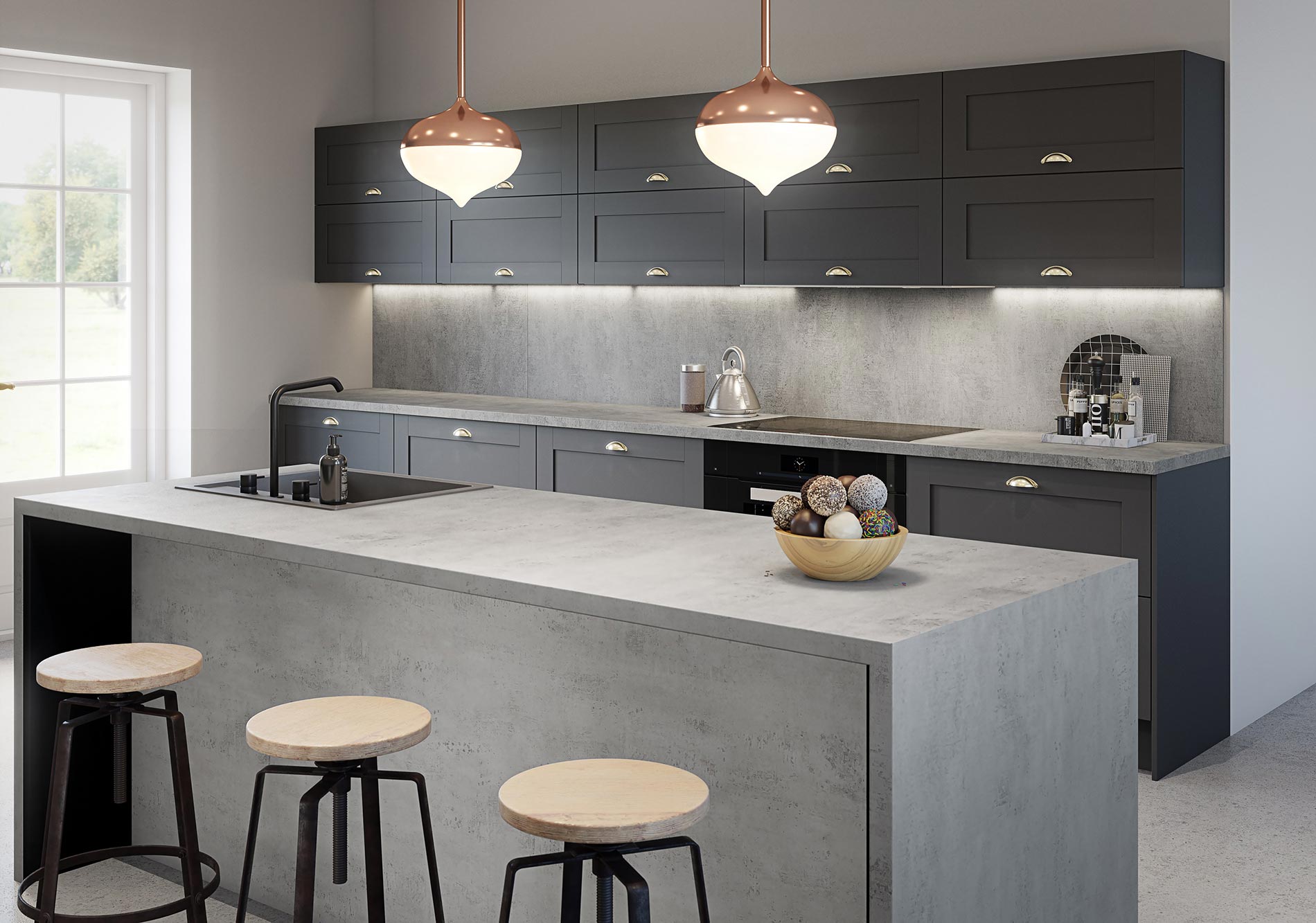 Options Woodstone White Roche & Woodstone Grey Roche