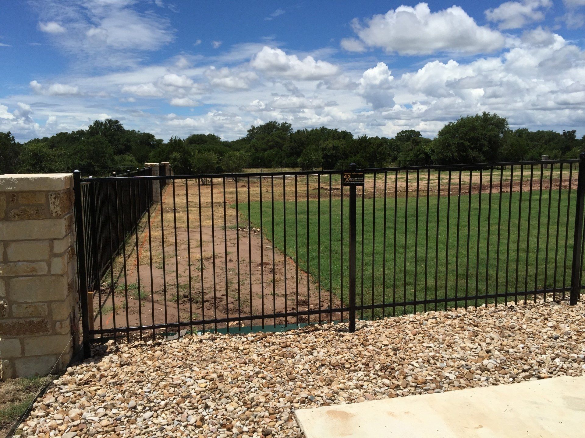 Wrought iron fencing
