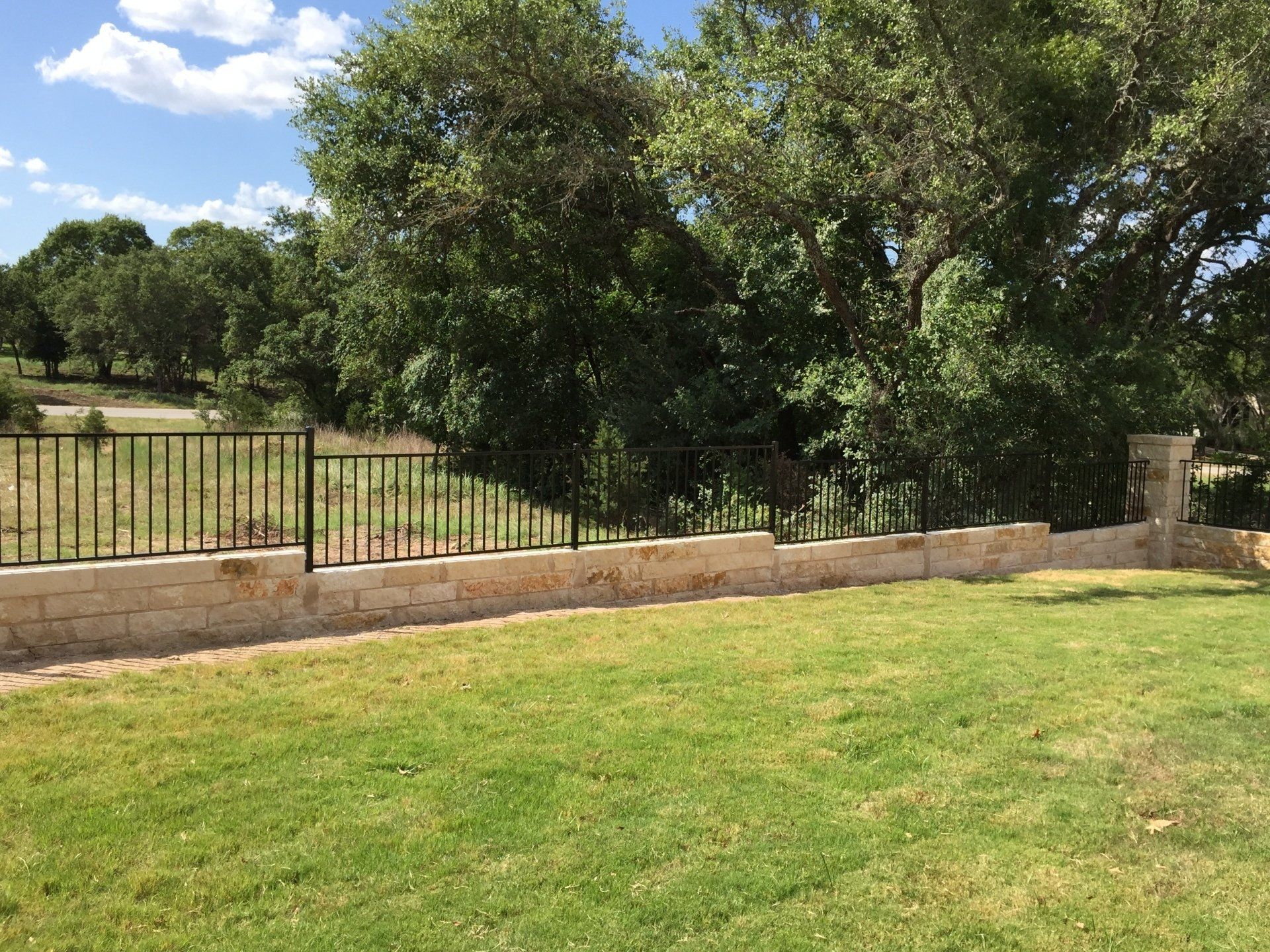 Wrought iron fencing