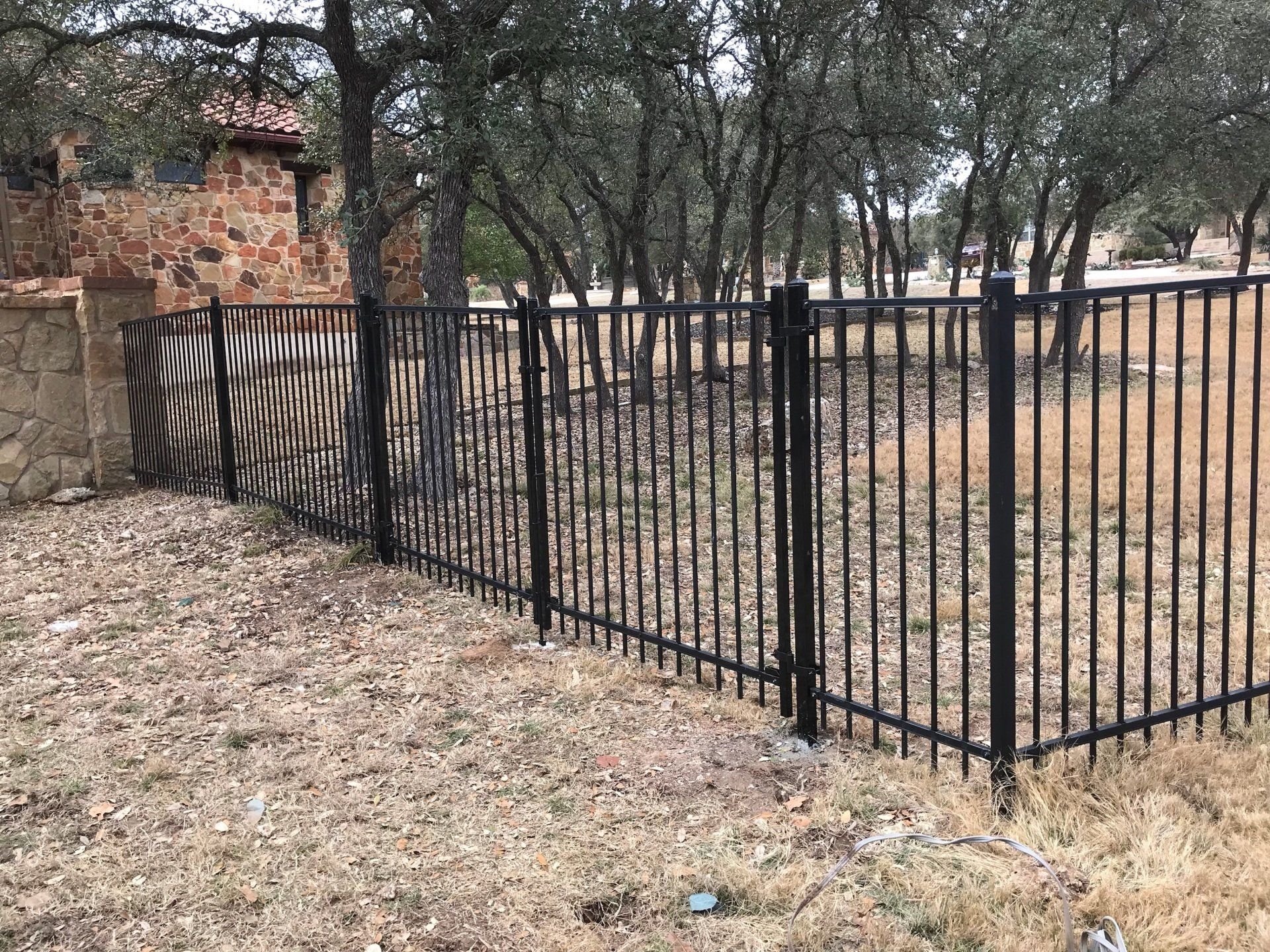 Wrought iron fencing