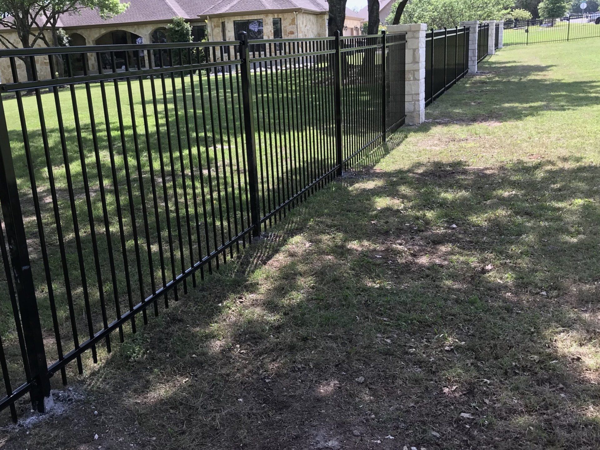 Wrought iron fencing