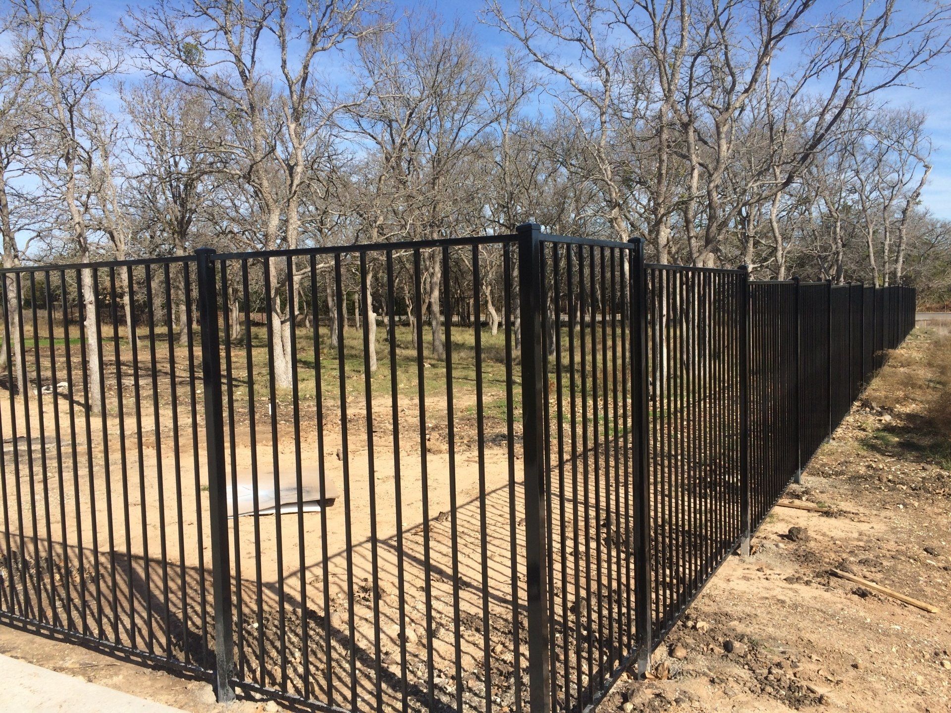 Wrought iron fencing