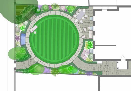 Garden Design in Worcester option 2
