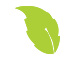 Feuille stylisée vert clair.