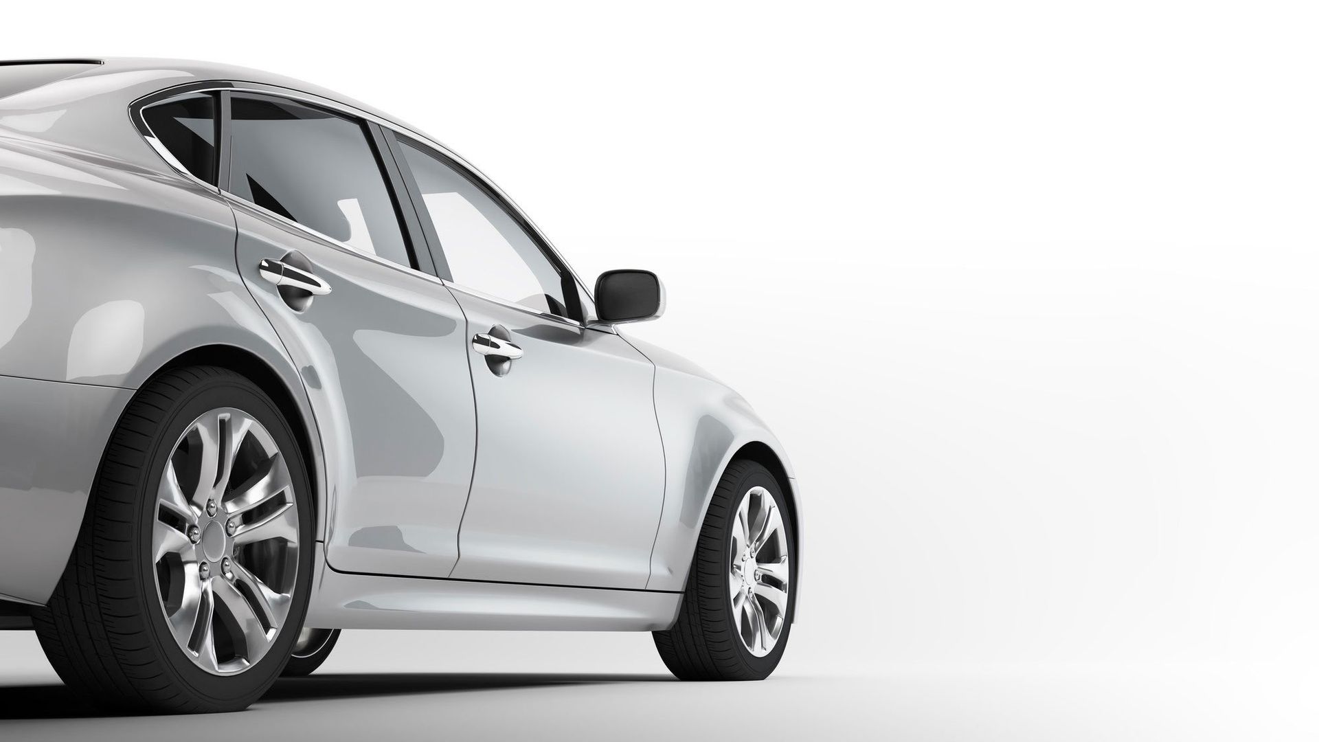 Shiny Grey Car