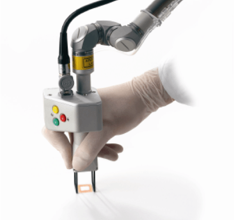 DOT Laser treatment on woman at Hot Springs Surgery and Vein DOT Laser treatment on woman at Hot Springs Surgery and Vein