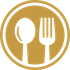 plate with spoon and fork icon