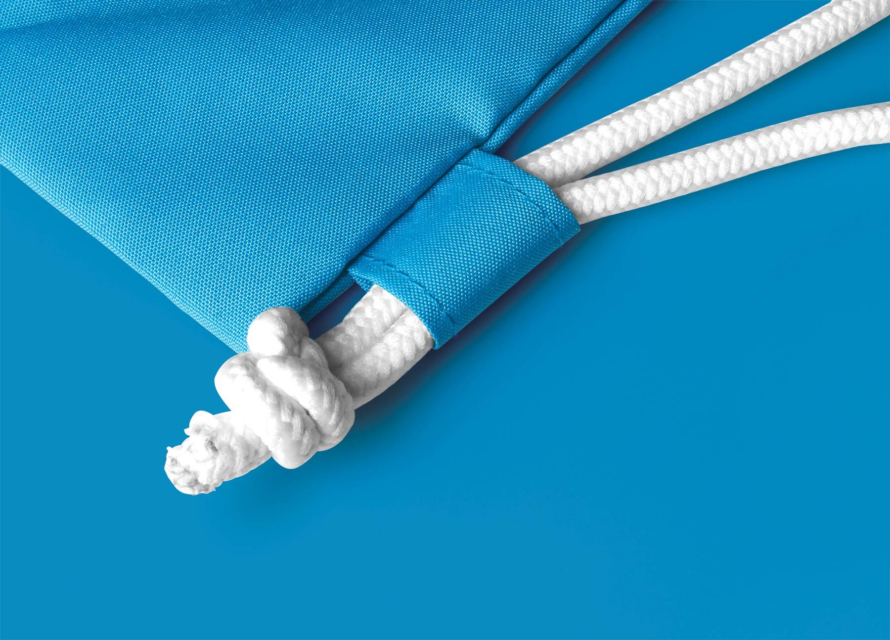 ZAINO POLIESTERE 300D RICICLATO BLU BLUE RPET DRAWSTRING BAG