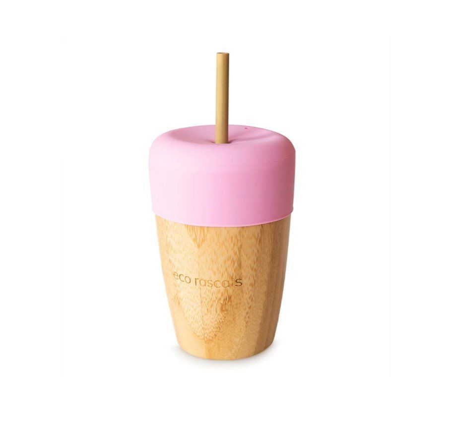 BAMBOO CUP WITH STRAW BAMBOO CUP WITH SILICONE SLEEVE