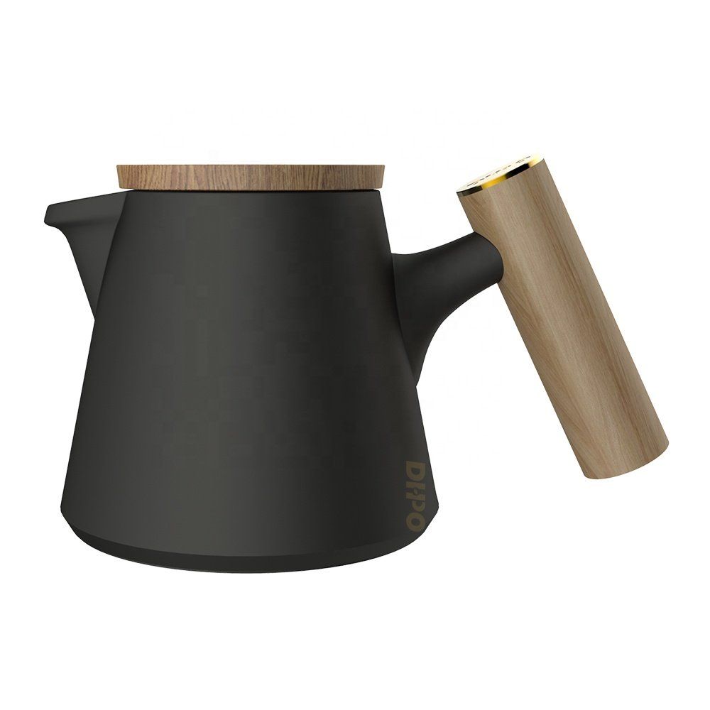 TEA POT WOOD HANDLE