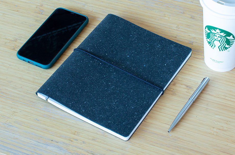 RECYCLED LEATHER NOTEBOOK