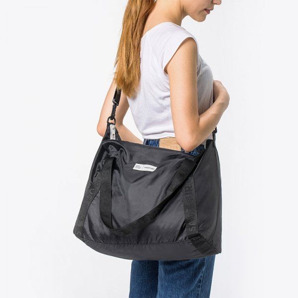 R-PET RECYCLED FOLDABLE SHOPPER BAG BORSA RIPIEGABILE 100% R-PET RICICLATO